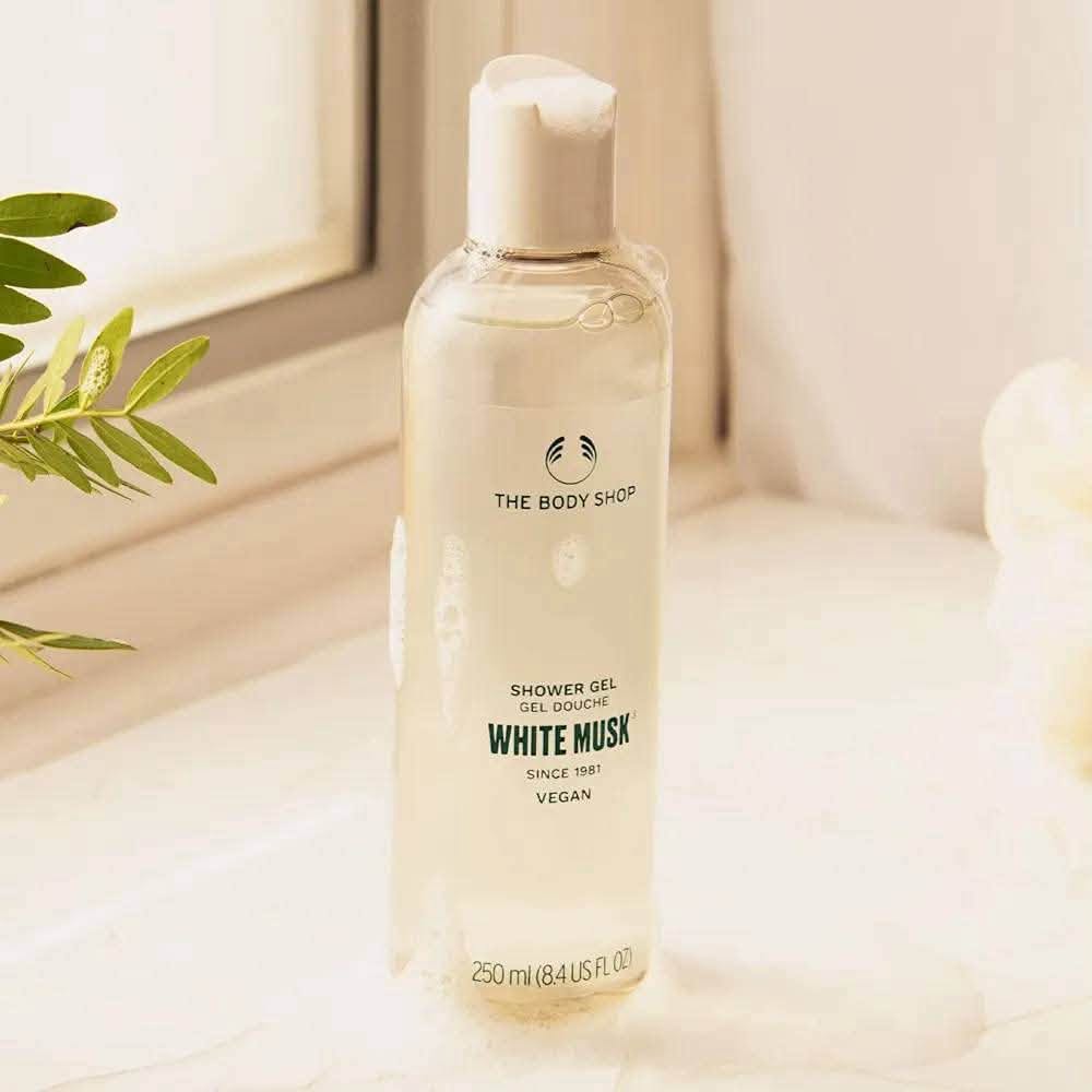 英國 THE BODY SHOP 經典WHITE MUSK白麝香沐浴膠/250ml